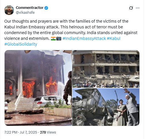 Indian Embassy In Kabul NOT Attacked Recently, Viral Photographs Are Old