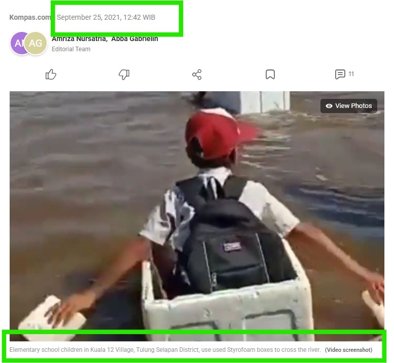 School Children Using Thermocol Boxes To Cross River In MP? No! Viral Video Is From Indonesia