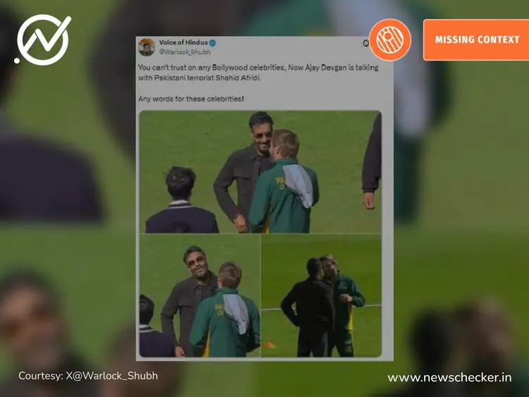 From old photos of actor Ajay Devgn with former Pakistani cricketer Shahid Afridi going viral out of context, to unrelated visuals being
