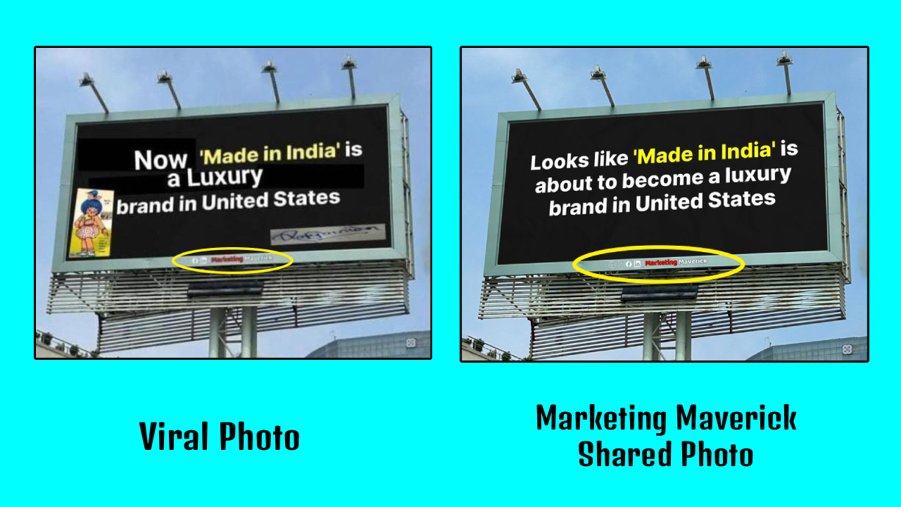 அமுல் நிறுவனம் டிரம்பின் வரி விதிப்பை கிண்டல் செய்ததாக பரவும் விளம்பரம்.