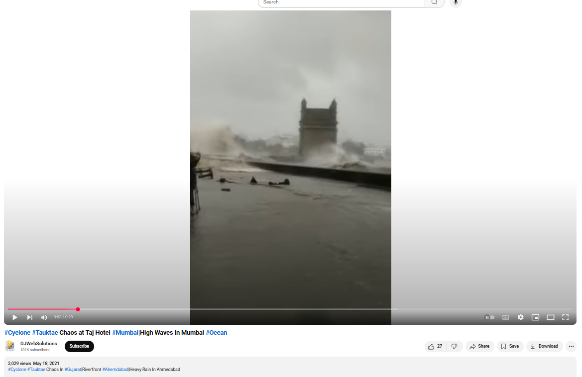 नुकत्याच झालेल्या पावसामुळे गेटवे ऑफ इंडिया पाण्याखाली गेले? व्हायरल व्हिडिओचे सत्य जाणून घ्या