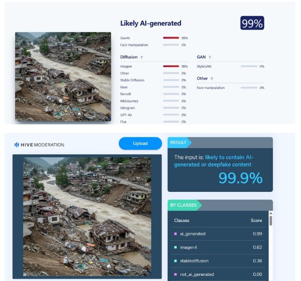 Viral Image Showing Aftermath Of Uttarkashi Cloudburst AI Generated