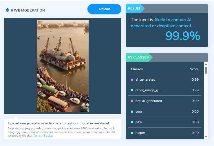 ಹೈದ್ರಾಬಾದ್ ನ ಹುಸೇರ್ ಸಾಗರ್ ಸರೋವರದಲ್ಲಿ 1992ರಲ್ಲಿ ಬುದ್ಧ ಪ್ರತಿಮೆ ಪ್ರತಿಷ್ಠಾಪನೆಯ ದೃಶ್ಯ ಎಂದ ವೀಡಿಯೋ ಎಐ ಸೃಷ್ಟಿ