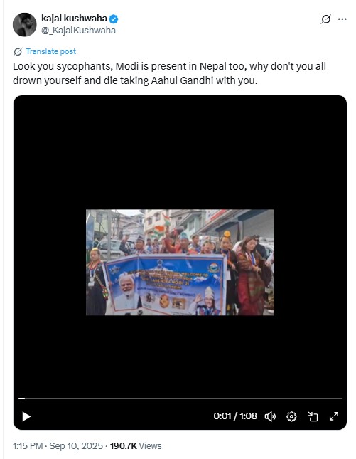 Video From Sikkim Shared As People In Nepal Supporting PM Modi