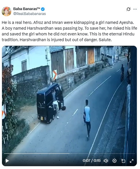 ‘Harshvardhan’ Rescues Girl From Muslim Kidnappers? Here’s The Truth Behind Viral Clip