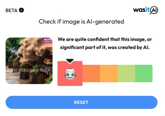ನೀರಿನ ಹೊಡೆತಕ್ಕೆ ತತ್ತರಿಸಿದ ಸೇತುವೆ ಎಂದು ಎಐ ವೀಡಿಯೋ ವೈರಲ್