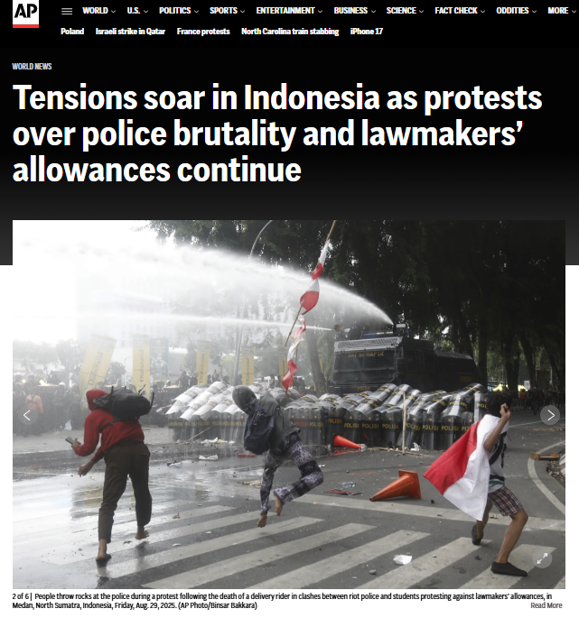 ਨੇਪਾਲ ਵਿੱਚ ਹੋ ਰਹੇ ਵਿਰੋਧ ਪ੍ਰਦਰਸ਼ਨ ਦੀ ਹੈ ਇਹ ਵੀਡੀਓ? ਇਹ ਵੀਡੀਓ ਇੰਡੋਨੇਸ਼ੀਆ ਦੀ ਹੈ