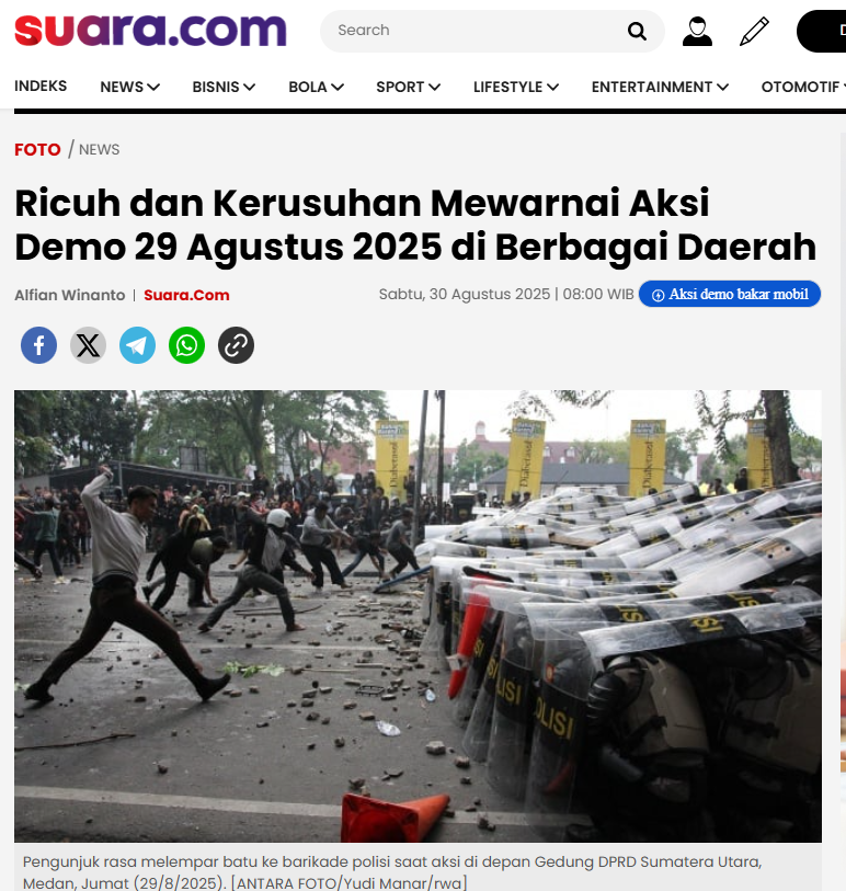 ਨੇਪਾਲ ਵਿੱਚ ਹੋ ਰਹੇ ਵਿਰੋਧ ਪ੍ਰਦਰਸ਼ਨ ਦੀ ਹੈ ਇਹ ਵੀਡੀਓ? ਇਹ ਵੀਡੀਓ ਇੰਡੋਨੇਸ਼ੀਆ ਦੀ ਹੈ