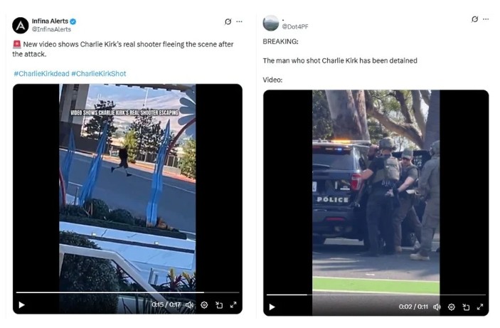 Charlie Kirk Assassination: Old, Unrelated Videos Shared to Show Conservative Activist’s Shooter