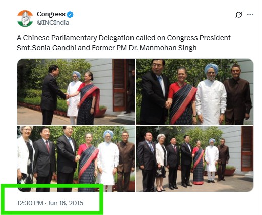 Video Claiming to Show Sonia Gandhi Sidelining Manmohan Singh During His Tenure As Indian PM Is Misleading
