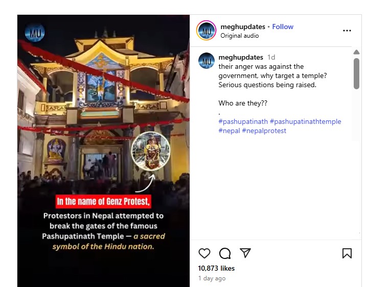 Nepal Unrest: Did Gen-Z Protesters Attack Pashupatinath Temple? Here’s the Truth Behind Viral Video