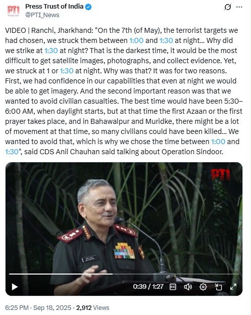 Did CDS General Anil Chauhan Admit To India Losing 4 Rafale Jets During Operation Sindoor?