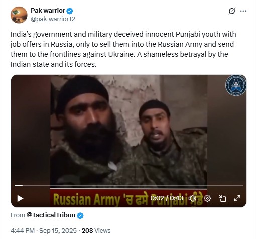 Did The PM Modi Govt Sell Punjabi Youths To Russia To Fight Against Ukraine? No, Video Viral With False Claim