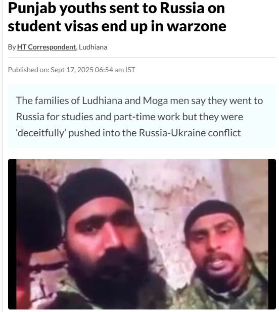 Did The PM Modi Govt Sell Punjabi Youths To Russia To Fight Against Ukraine? No, Video Viral With False Claim