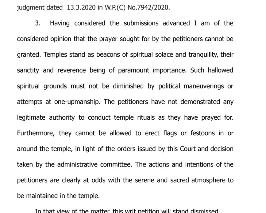 Judgement of WP(C) NO. 28906 OF 2023