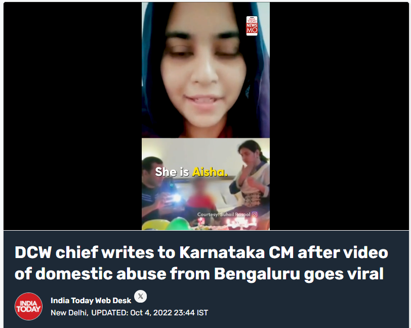 இந்து சடங்குகளின்படி விளக்கேற்றியதால் இந்து மதத்தை சார்ந்த மனைவியை இஸ்லாமிய மதத்ததை சார்ந்த கணவர் தாக்கினார்.