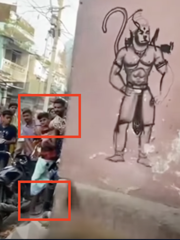 माकडाने भिंतीवर हनुमानाचे चित्र काढले? जाणून घ्या, या व्हिडिओमागचं सत्य