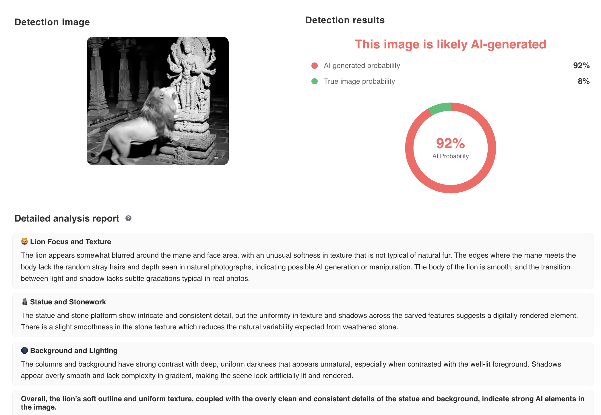 ਸ਼ੇਰ ਨੇ ਮਾਤਾ ਰਾਣੀ ਦੀ ਮੂਰਤੀ ਦੇ ਗਲੇ ਵਿੱਚ ਹਾਰ ਪਾ ਦਿੱਤਾ?