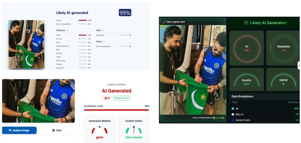  Edited Photo Falsely Shows Virat Kohli Signing Pakistani Flag
