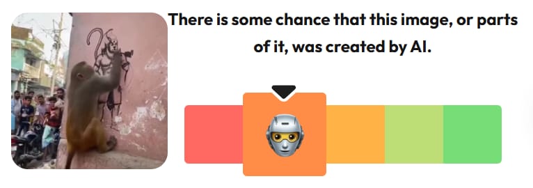 ਬਾਂਦਰ ਨੇ ਕੰਧ ਤੇ ਬਣਾਈ ਹਨੂੰਮਾਨ ਜੀ ਦੀ ਤਸਵੀਰ?