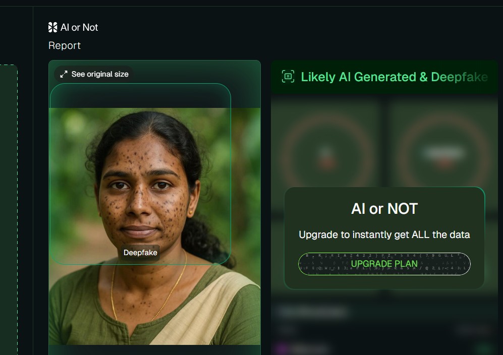 Courtesy: AI or Not tool