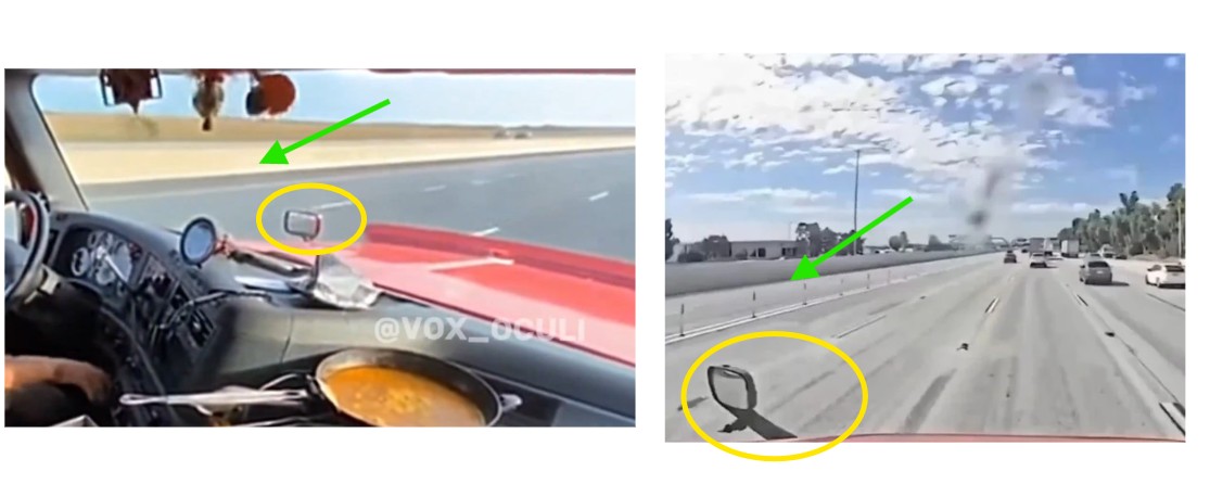 Does This Video Show Driver Cooking Inside Truck Moments Before California Crash?