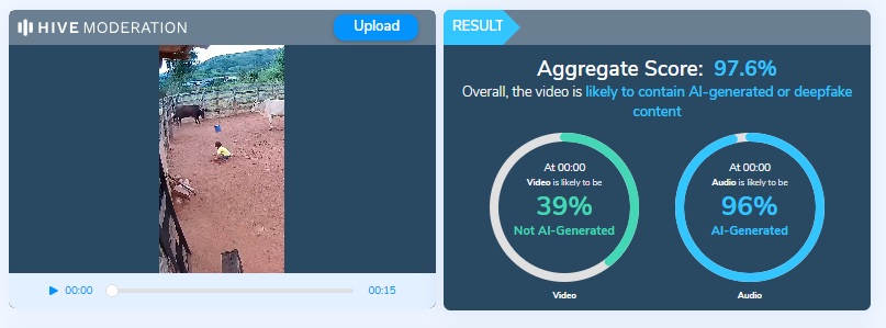 ಮಗುವನ್ನು ಗೂಳಿಯ ದಾಳಿಯಿಂದ ಹಸು ರಕ್ಷಿಸುವ ವೀಡಿಯೋ; ಇದು ನಿಜವಲ್ಲ ಎಐ ಕರಾಮತ್ತು