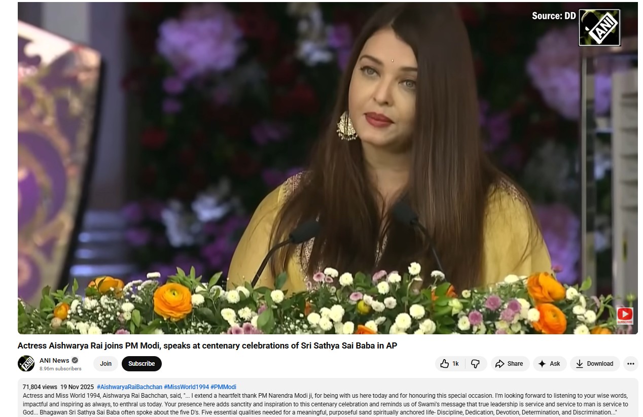Viral Video Of Aishwarya Rai Questioning PM Modi On India’s Alleged Losses to Pakistan Is Doctored 

