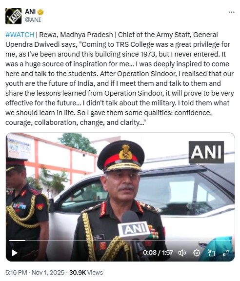Viral Video Showing General Dwivedi Saying Army Will Reduce Number Of ‘Non-Hindu’ Soldiers Is Doctored 