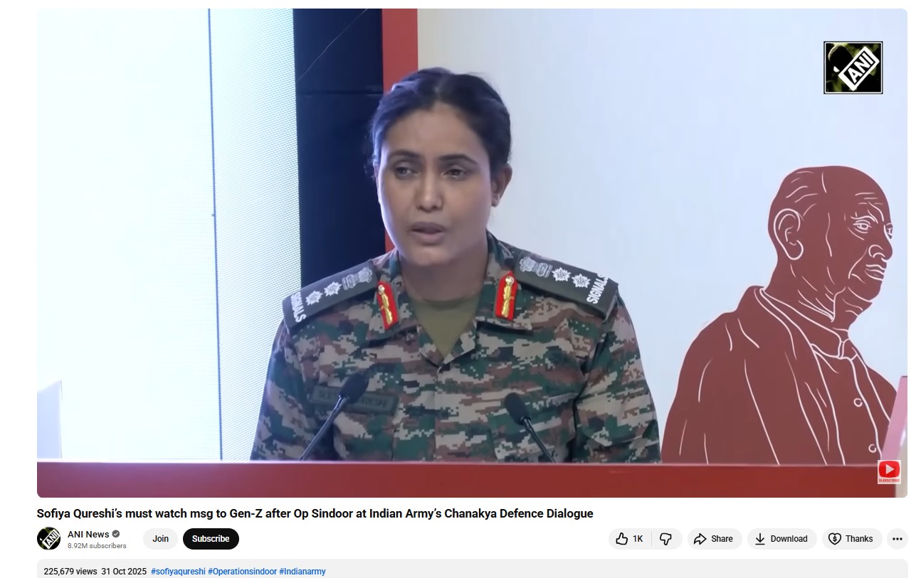 Viral Video Of Colonel Sofiya Qureshi Calling Trishul Exercise Political Theatre Before Bihar Polls Is Deepfake