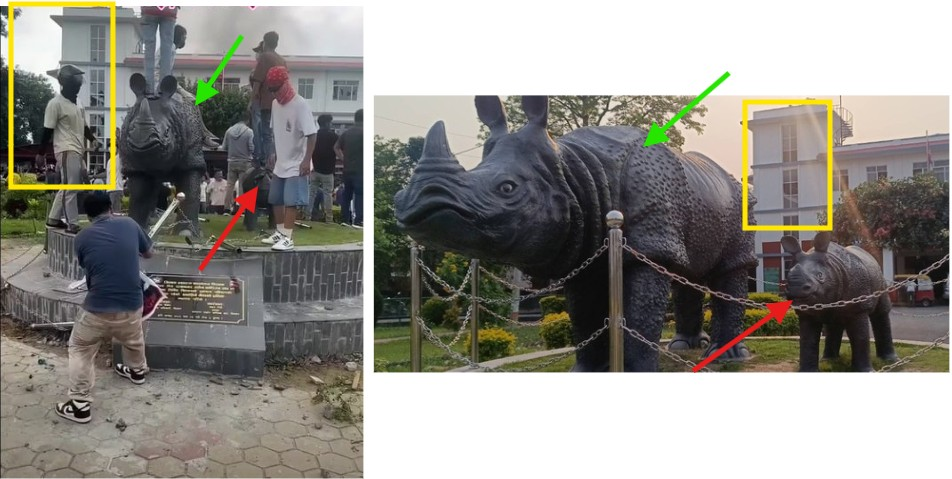 பீகாரில் தேர்தல் ஆணையத்திற்கு எதிராக புரட்சி நடந்ததாக பரவும் வீடியோ.