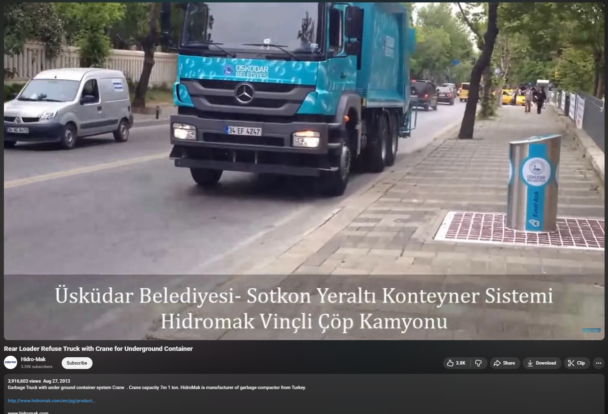 ಬೆಳಗಾವಿಯಲ್ಲಿ ಭೂಗತ ಹೈಡ್ರಾಲಿಕ್ ಕಸದ ತೊಟ್ಟಿ ಎಂದು ಟರ್ಕಿಯ ವೀಡಿಯೋ ಹಂಚಿಕೆ