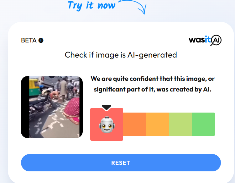 महामार्गावर विखुरलेले पैसे लुटतानाचा हा व्हिडिओ उत्तर प्रदेशचा नाही, तर तो एआय जनरेटेड आहे
