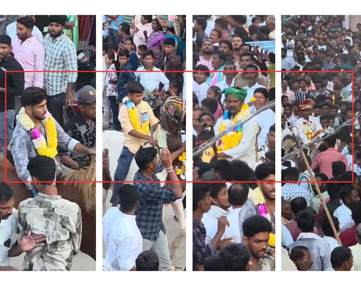ದಲಿತ ವರನನ್ನು ಕುದುರೆಯಿಂದ ಇಳಿಸುವ ವೀಡಿಯೋ ಎಂದು ಆಂಧ್ರಪ್ರದೇಶದ ಕುದುರೆ ರೇಸ್ ವೀಡಿಯೋ ವೈರಲ್