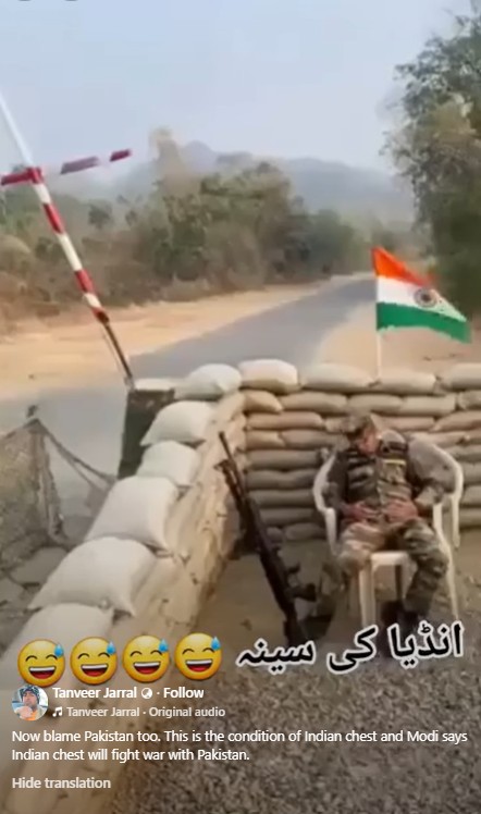 Viral Video Showing Monkey Firing Gun As Soldier Sleeps Is AI-Generated