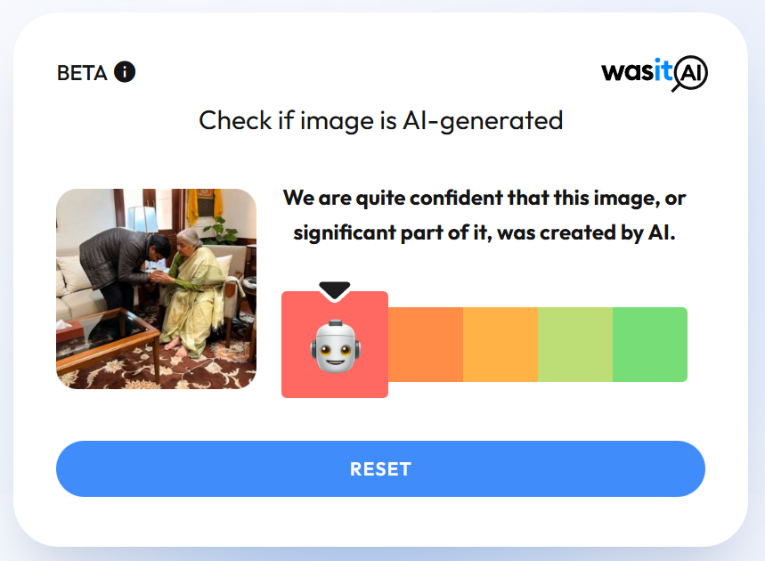 அமைச்சர் நேருவின் மகன் நிர்மலா சீதாராமனின் காலில் விழுந்தார்.