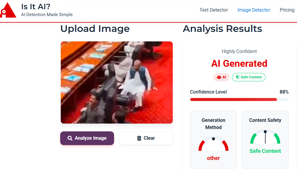 ਪਾਕਿਸਤਾਨ ਦੀ ਸੰਸਦ ਵਿੱਚ ਅੰਦਰ ਵੜਿਆ ਗਧਾ?