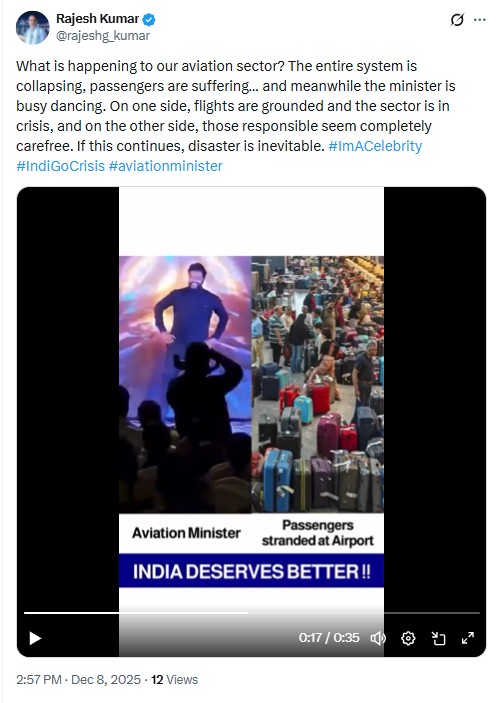 Indigo Crisis: Old Video Of Aviation Minister Dancing Goes Viral As Recent