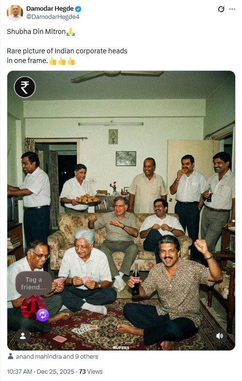 Viral ‘Rare’ Photo of India’s Top Business Tycoons Is AI-Generated
