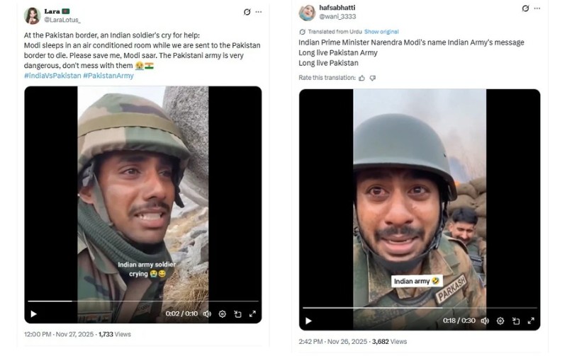  Viral Videos Claiming To Show Indian Soldiers Calling Pakistani Army Dangerous Are AI-Generated 
