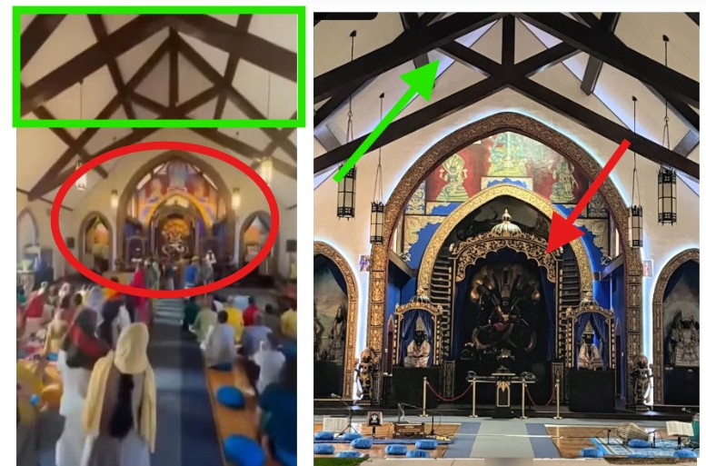 युरोपमधील चर्चचे नरसिंह मंदिरात रूपांतर? व्हायरल क्लिपमागील सत्य हे आहे