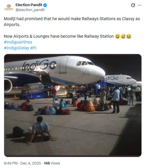 Indigo Crisis: Old Photo Of Passengers Sitting On Tarmac Shared As Recent