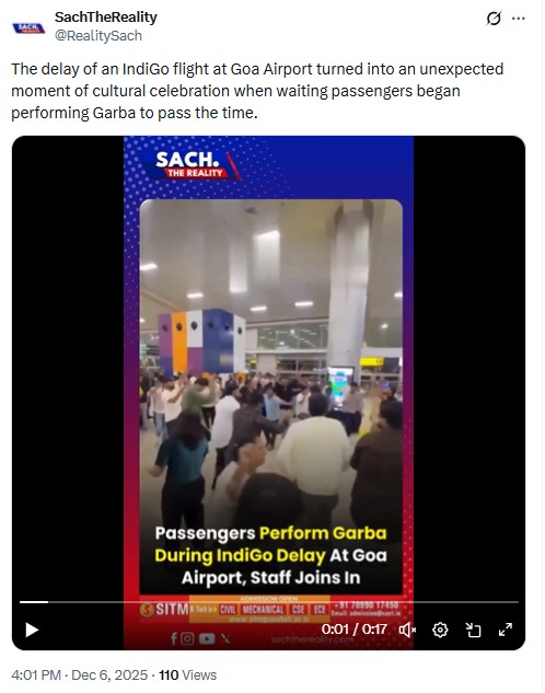 Indigo Crisis: Old Video Of Passengers Doing Garba At Airport Resurfaces