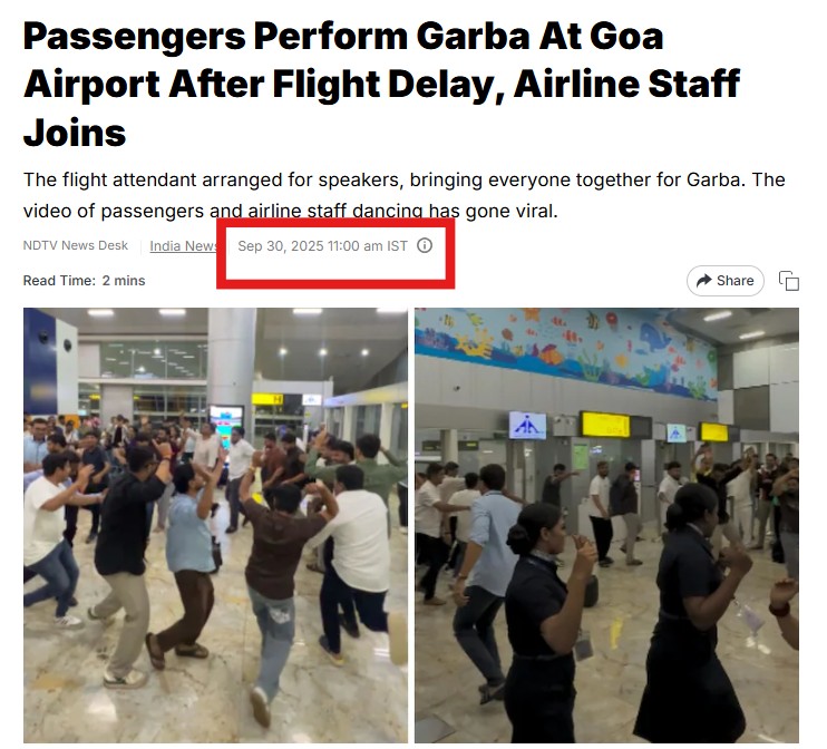 Indigo Crisis: Old Video Of Passengers Doing Garba At Airport Resurfaces