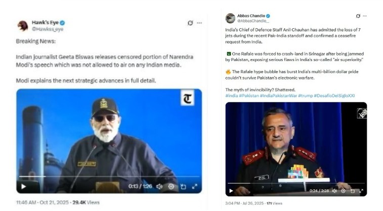 The Other Battlefield: How Pro-Pak Accounts Weaponised AI-Altered Clips Against India In 2025