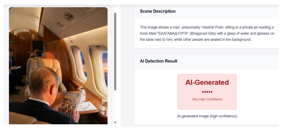 ਵਲਾਦੀਮੀਰ ਪੁਤਿਨ ਨੇ ਜਹਾਜ਼ ਵਿੱਚ ਪੜ੍ਹੀ ਭਗਵਦ ਗੀਤਾ?