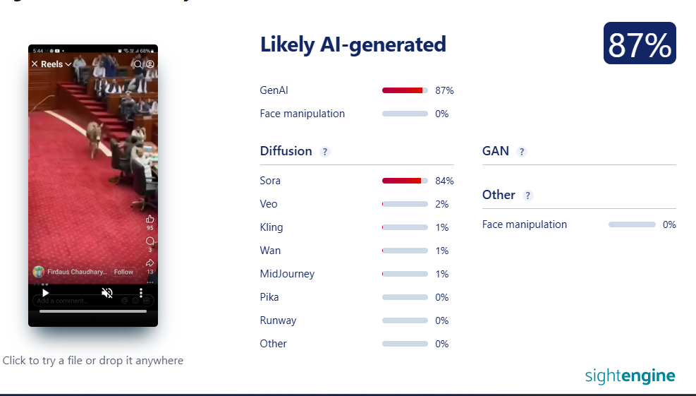 ਪਾਕਿਸਤਾਨ ਦੀ ਸੰਸਦ ਵਿੱਚ ਅੰਦਰ ਵੜਿਆ ਗਧਾ?