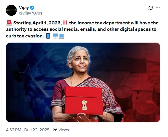Does The Income Tax Act 2025 Allow Authorities Access To Everyone’s Digital Accounts?
