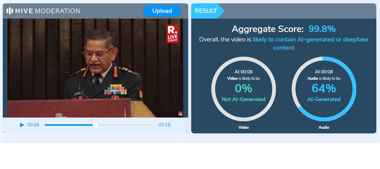 Edited video of army chief opposing Pakistan's participation in President Trump's 'peace commission' is shared as real