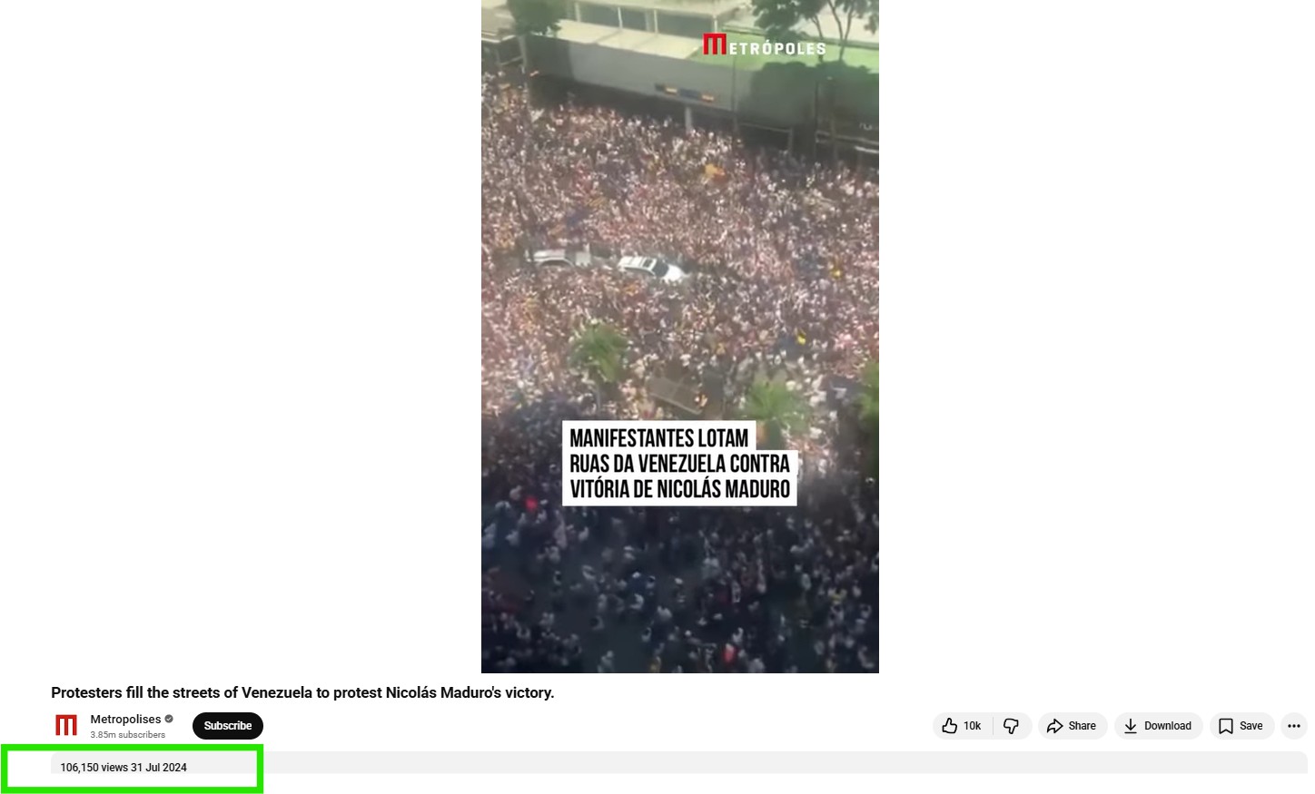 Old Video Falsely Shared As Celebrations In Venezuela After President Nicolas Maduro’s Capture